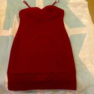 Mini dress from fashion nova deep wine colored
